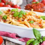 Nudelauflauf mit Basillikum